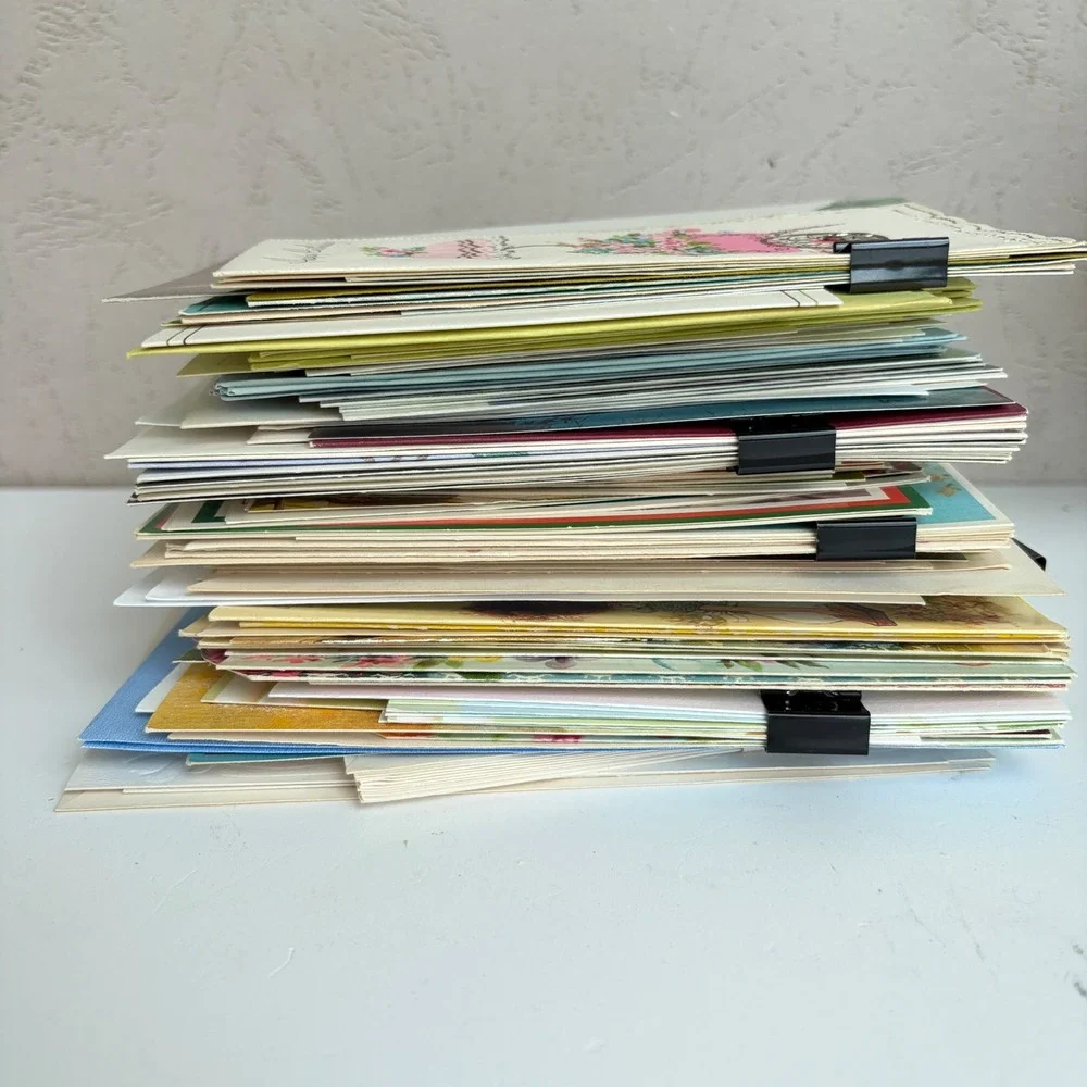 Vintage Greeting Card Lot - Over 75 Cards